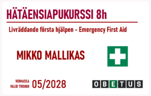 Hätäensiapukurssi 8h